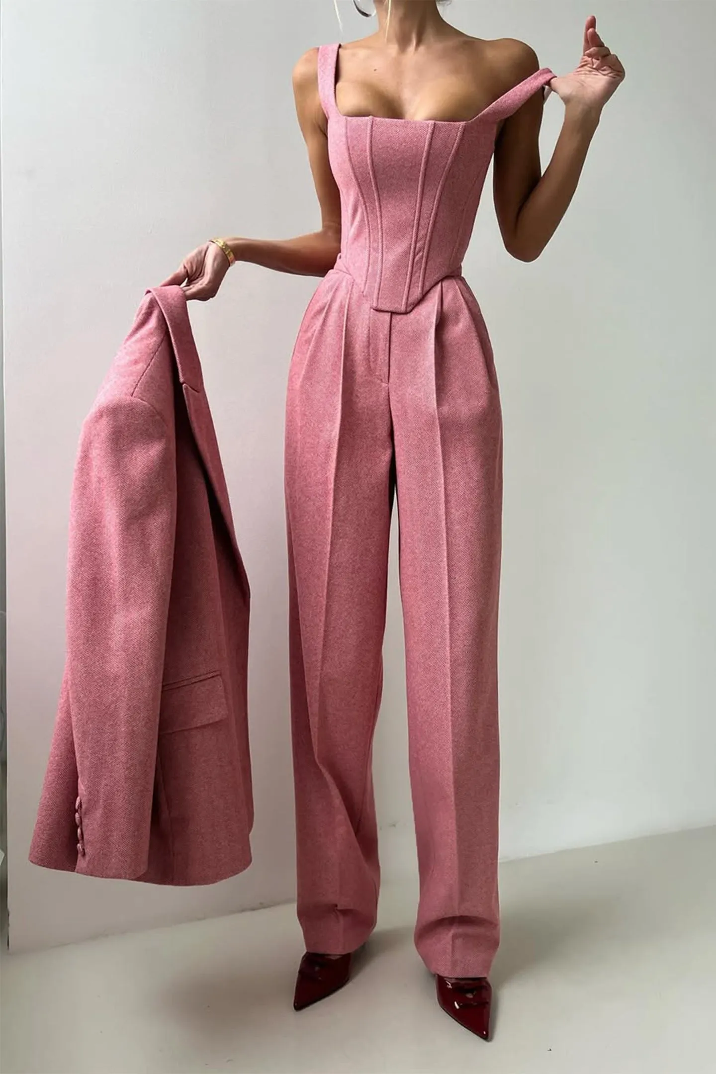 Dolce™ - Three-Piece Set with Double-Breasted Blazer
