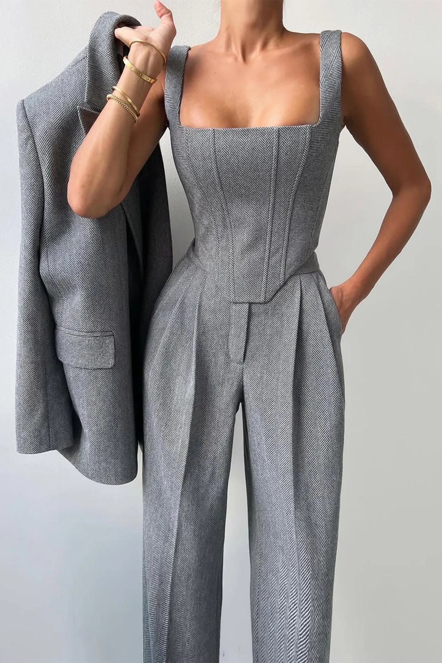 Dolce™ - Three-Piece Set with Double-Breasted Blazer