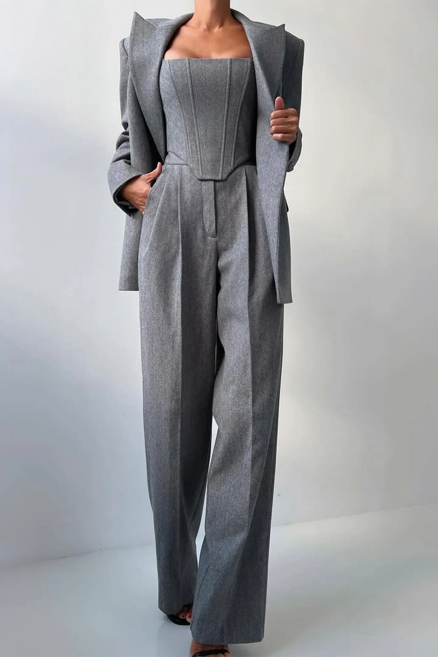 Dolce™ - Three-Piece Set with Double-Breasted Blazer