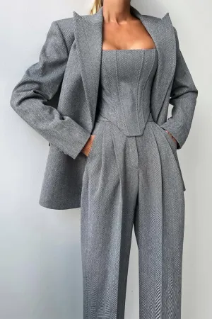 Dolce™ - Three-Piece Set with Double-Breasted Blazer