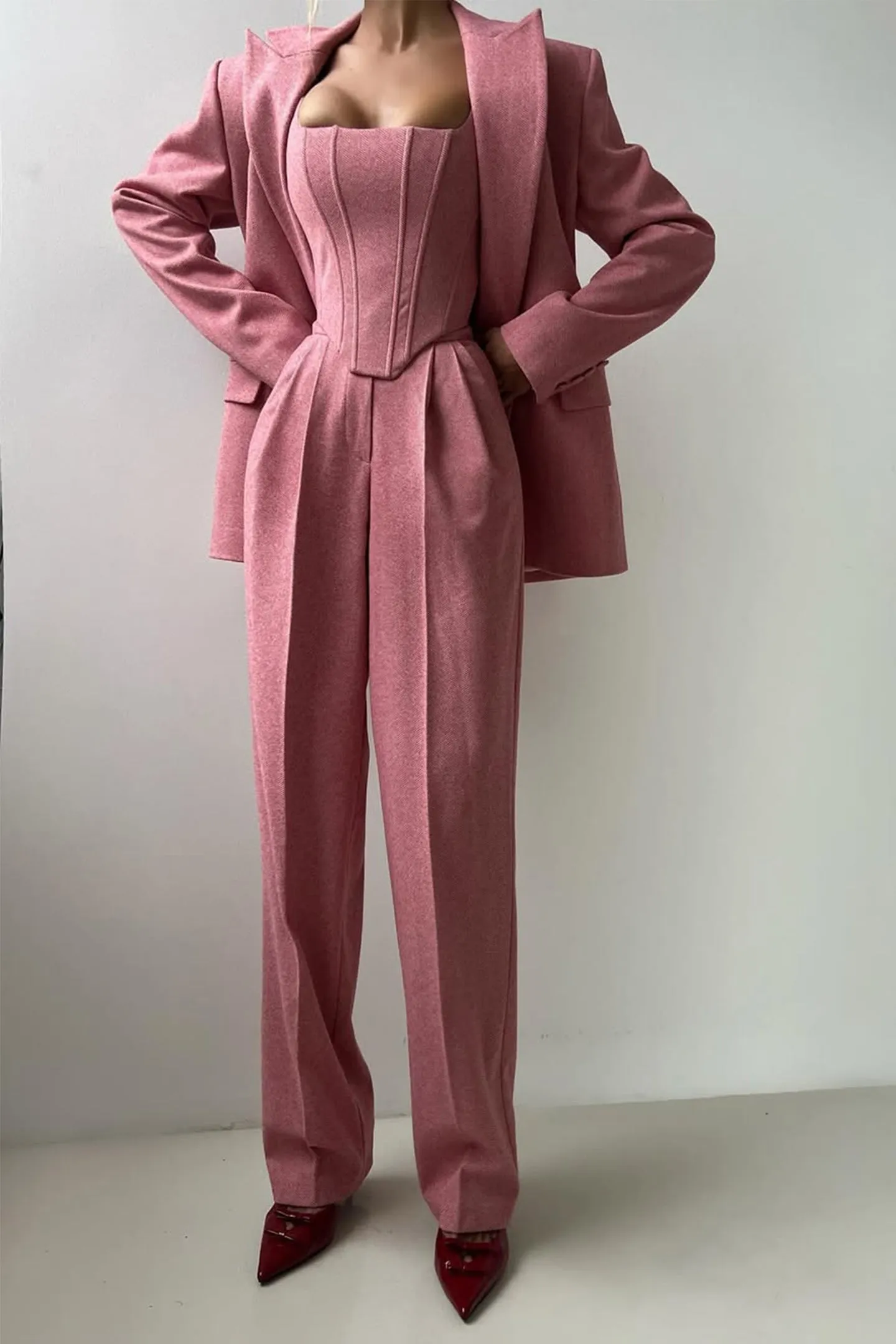 Dolce™ - Three-Piece Set with Double-Breasted Blazer