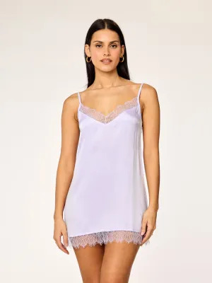 DREAMY - Sleepwear Lace Slip Dress • Soft Lavender