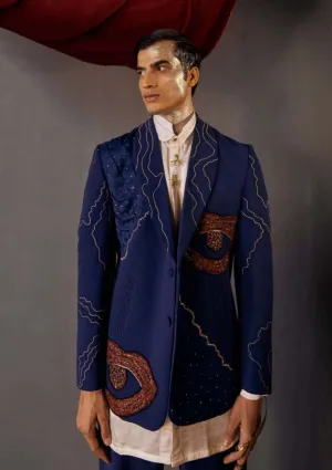 Dreamy teal blazer and trouser set