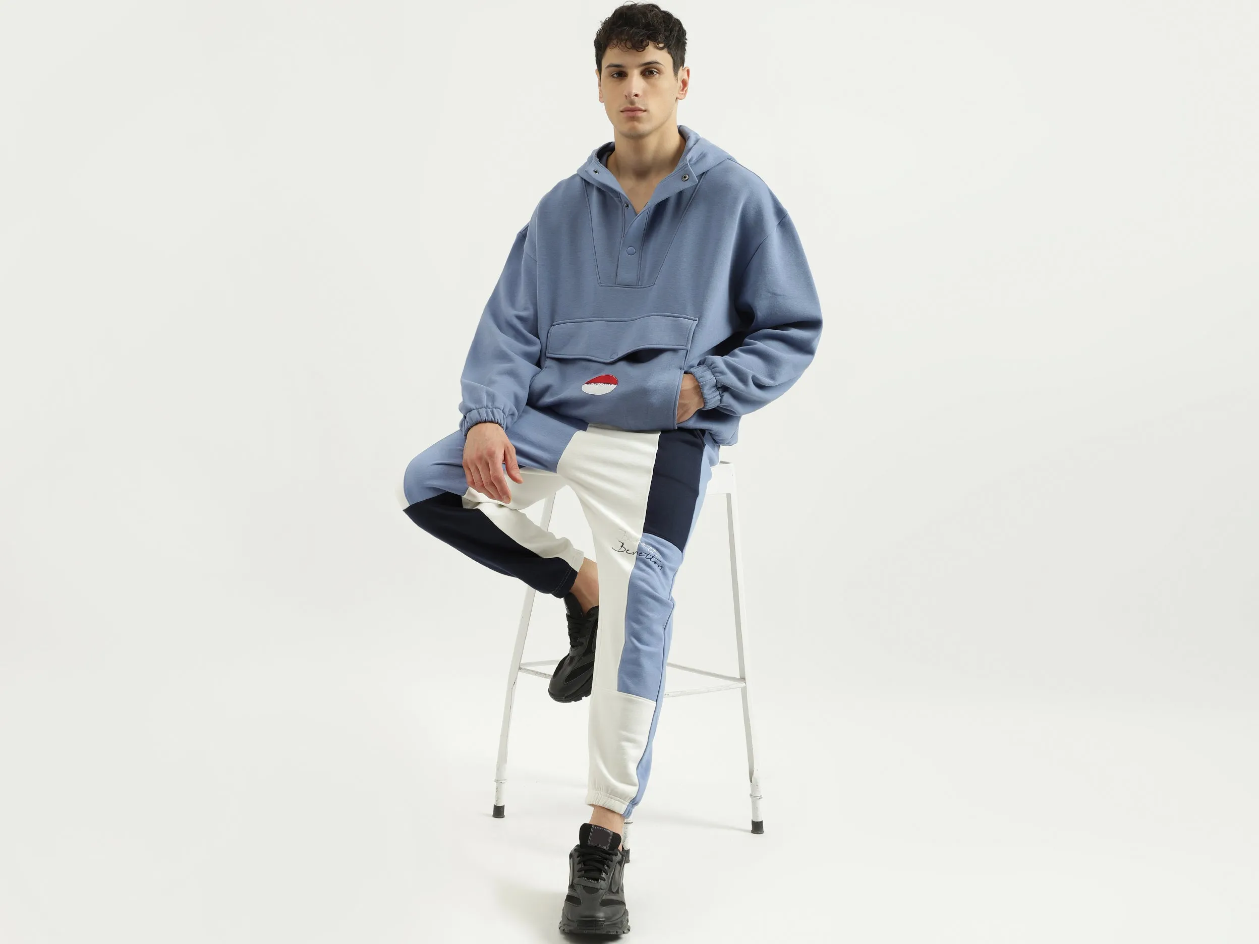 Drop Shoulder Hooded Neck Oversized Hoodie