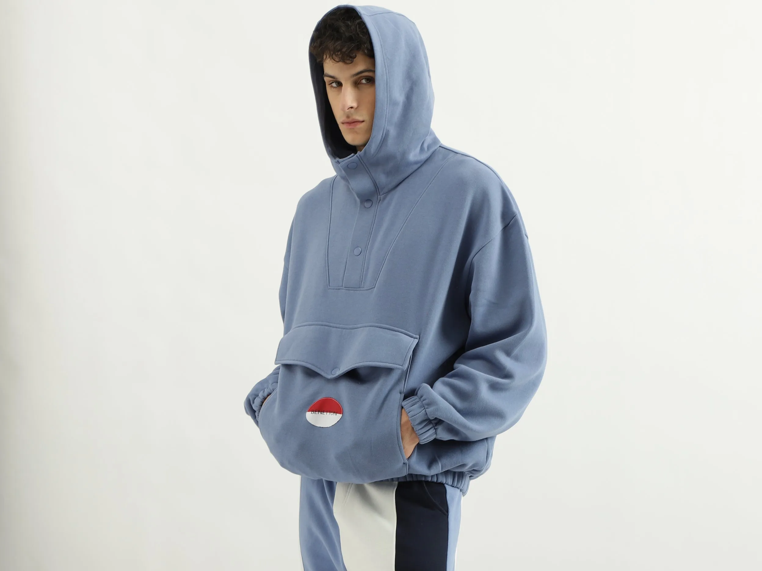 Drop Shoulder Hooded Neck Oversized Hoodie
