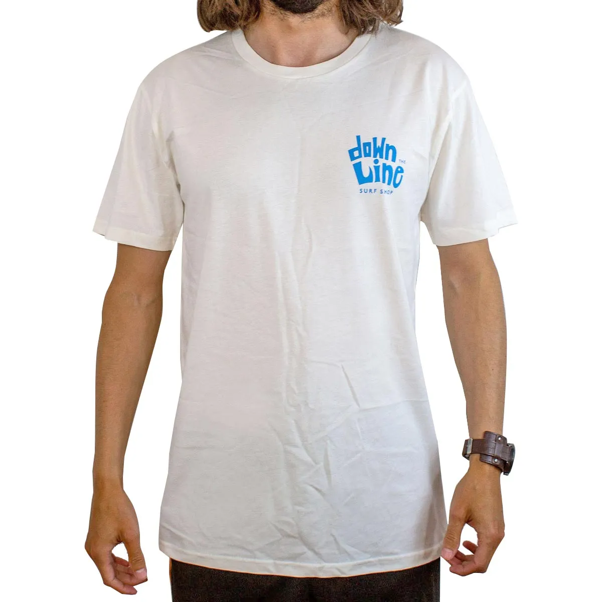 DTL Surf Co. Beach Clean Tee - Natural/Blue
