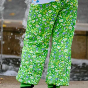 DUNS Sweden Kids Summer Days Floral Baggy Pants - Green