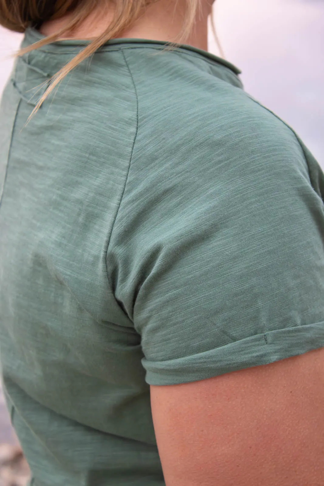 Dylan Bamboo Green Baby Tee