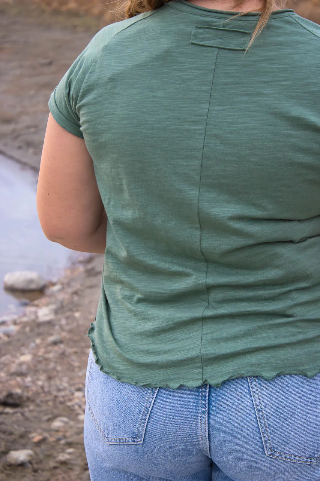 Dylan Bamboo Green Baby Tee