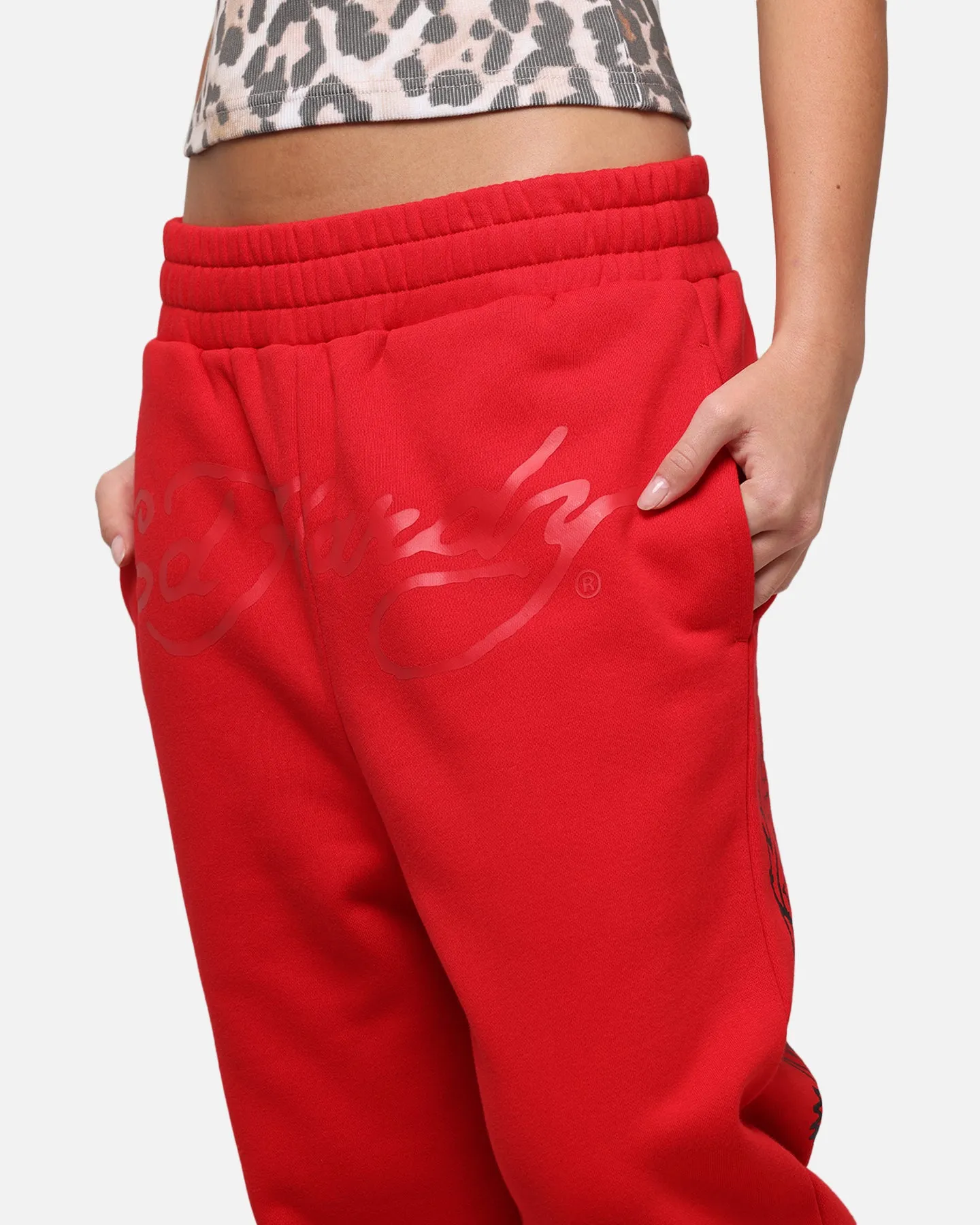 Ed Hardy Dragon Trackpants Red