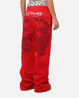 Ed Hardy Dragon Trackpants Red