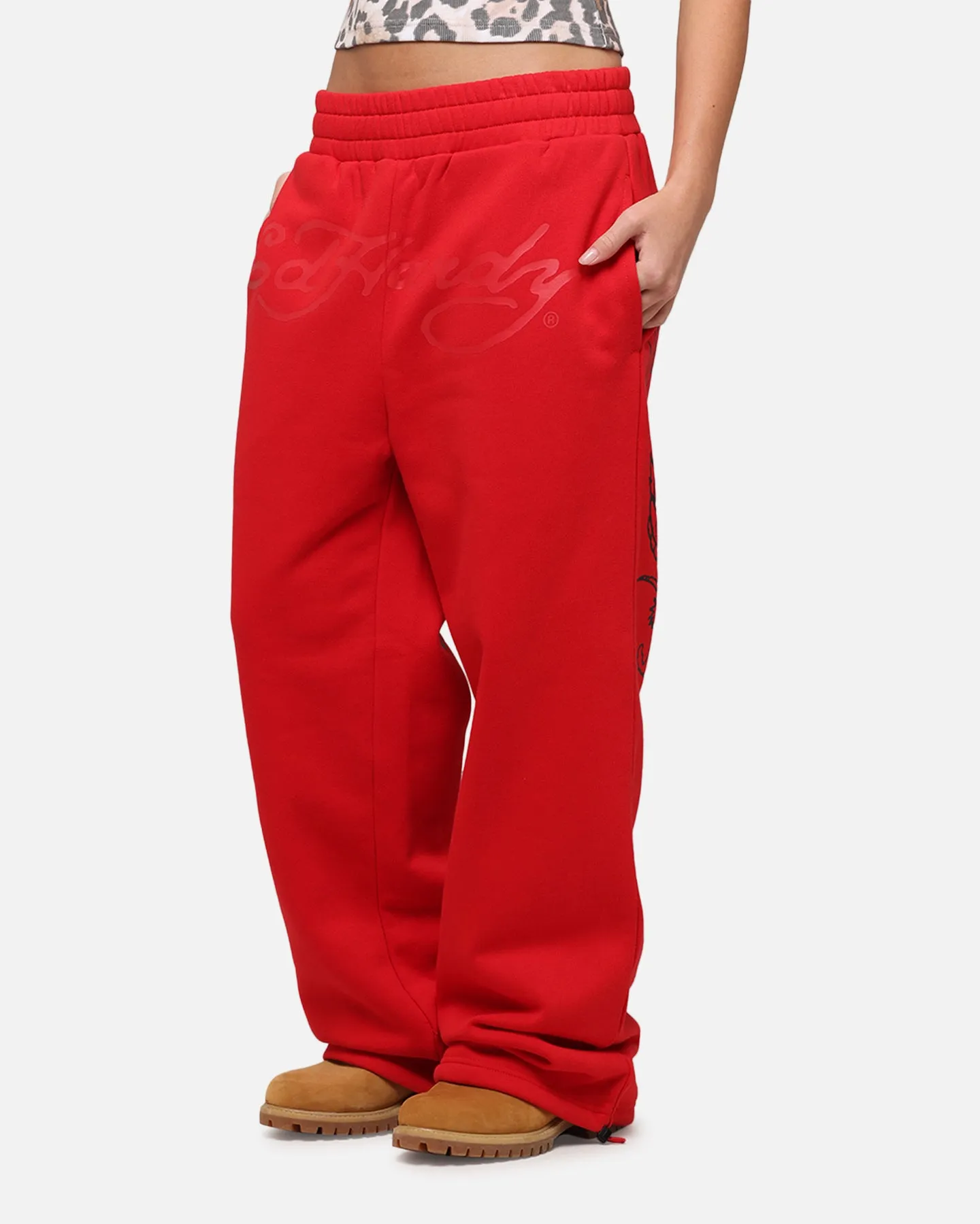 Ed Hardy Dragon Trackpants Red