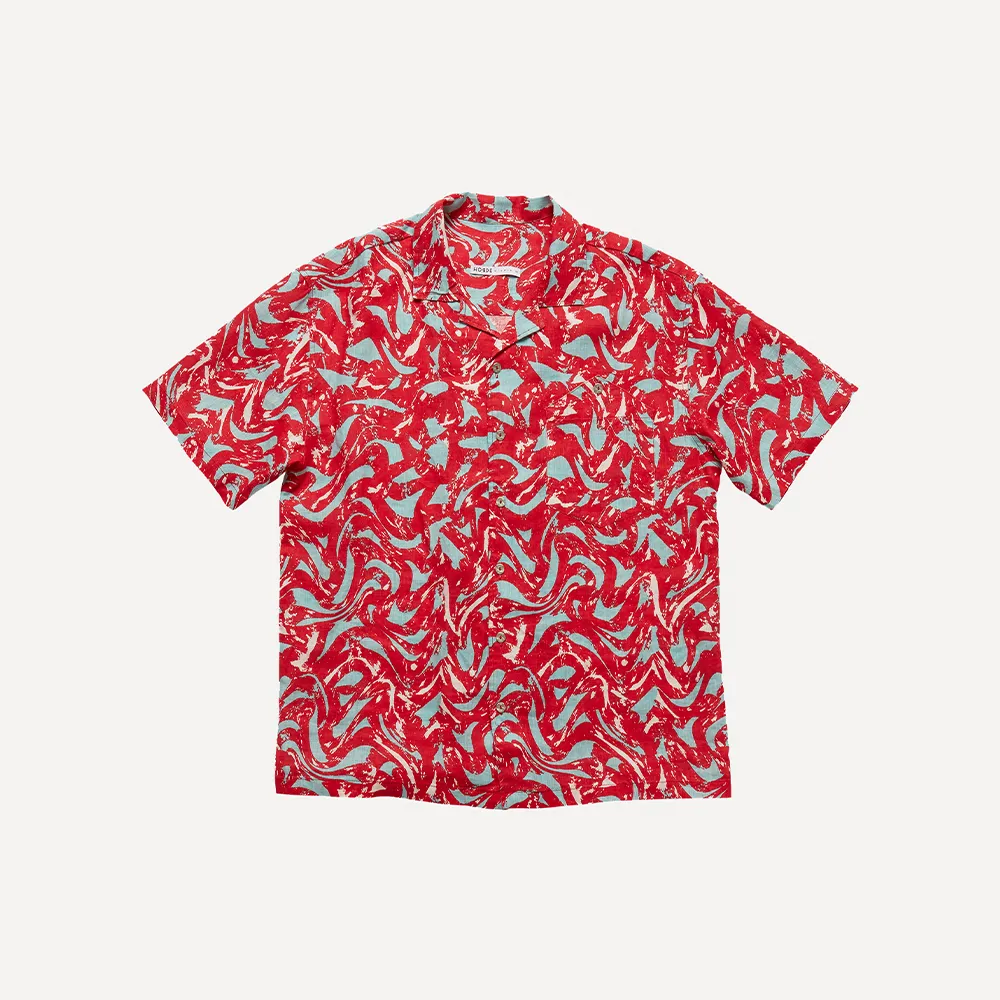 EDONA Unisex Printed Linen Shirt