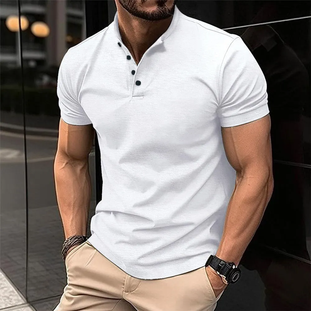 Elite Muscle Fit Polo with Buttons for Men