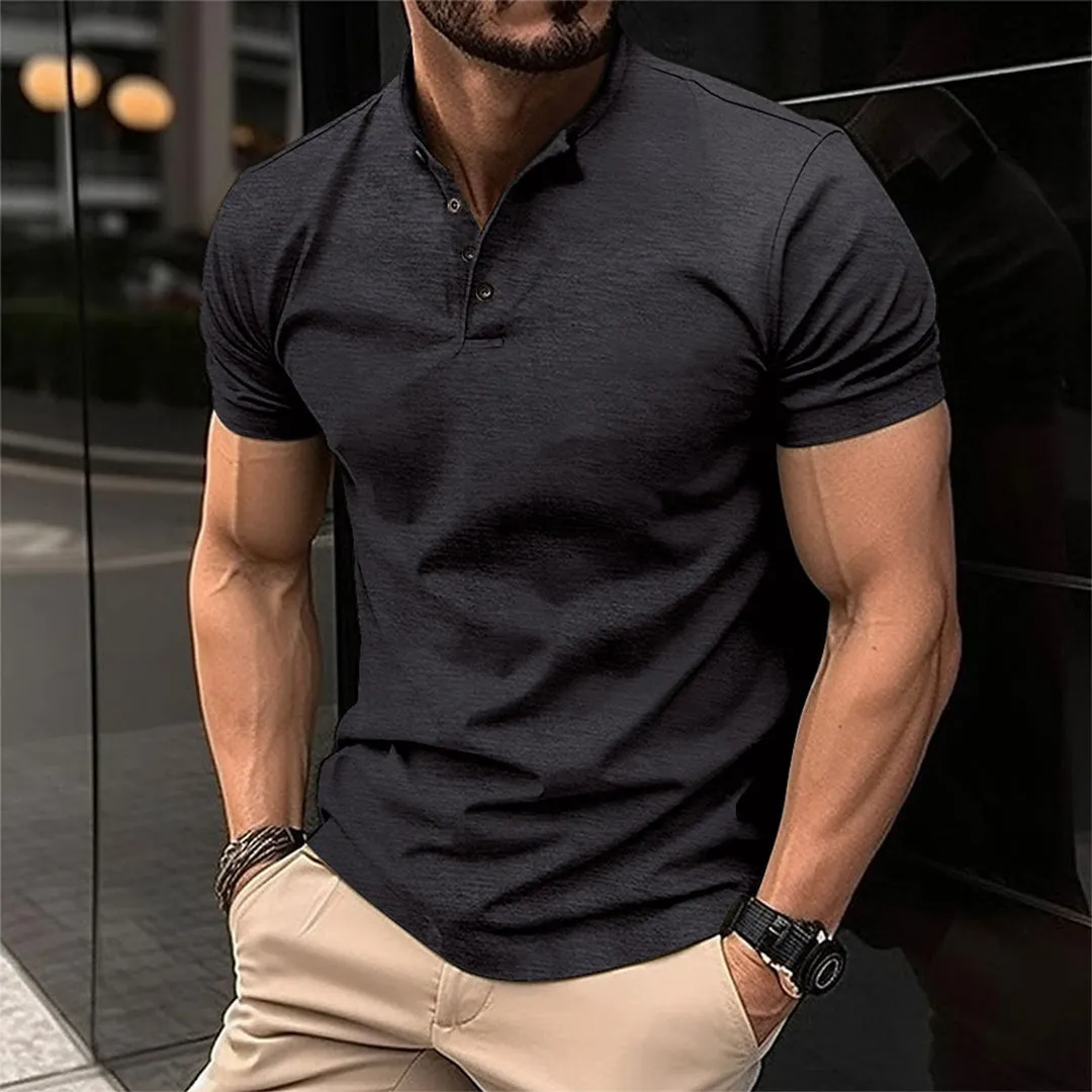 Elite Muscle Fit Polo with Buttons for Men