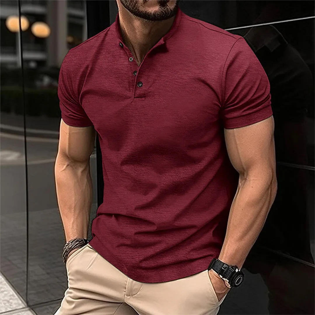 Elite Muscle Fit Polo with Buttons for Men