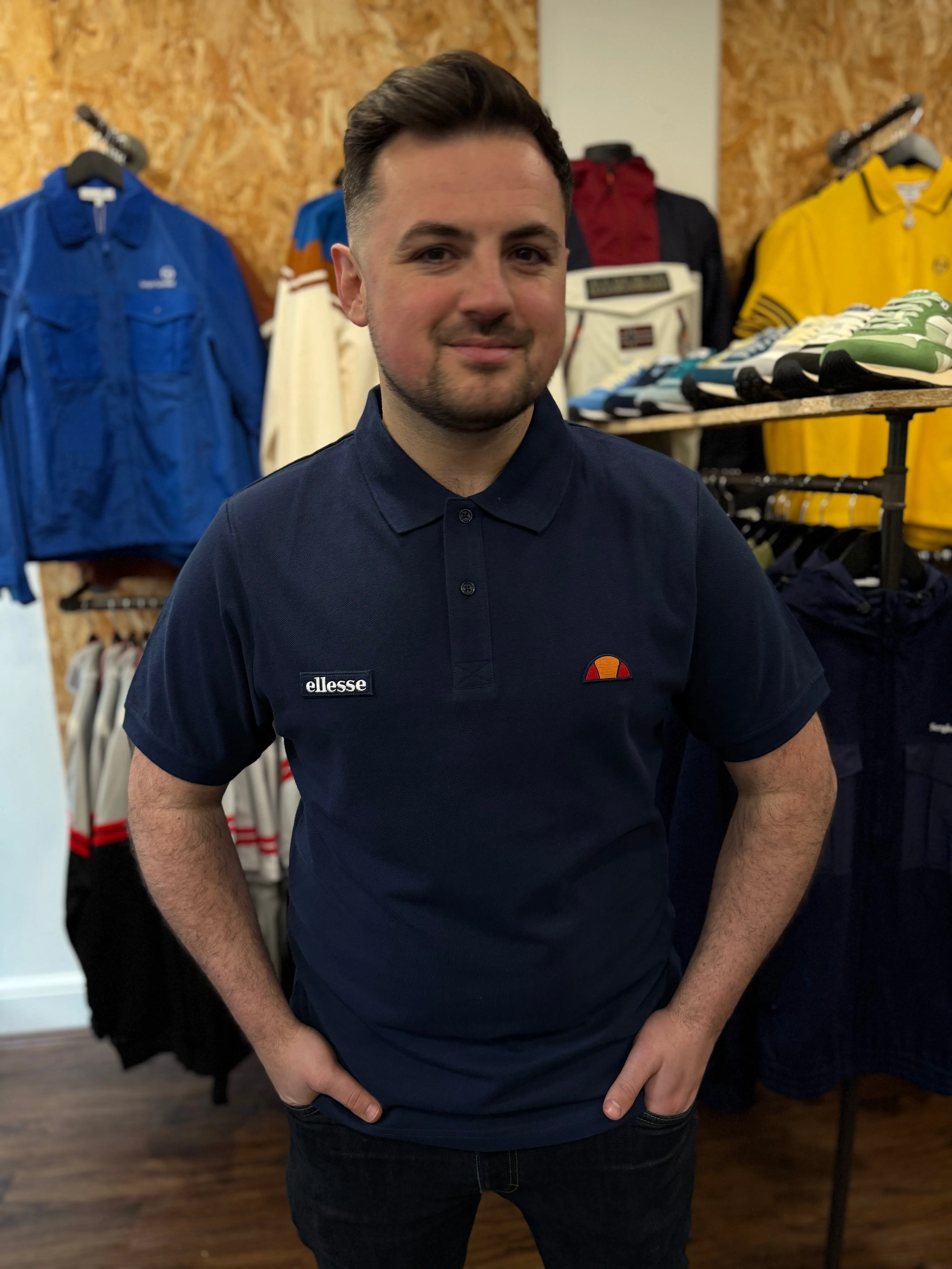 Ellesse Monvali Polo in Navy