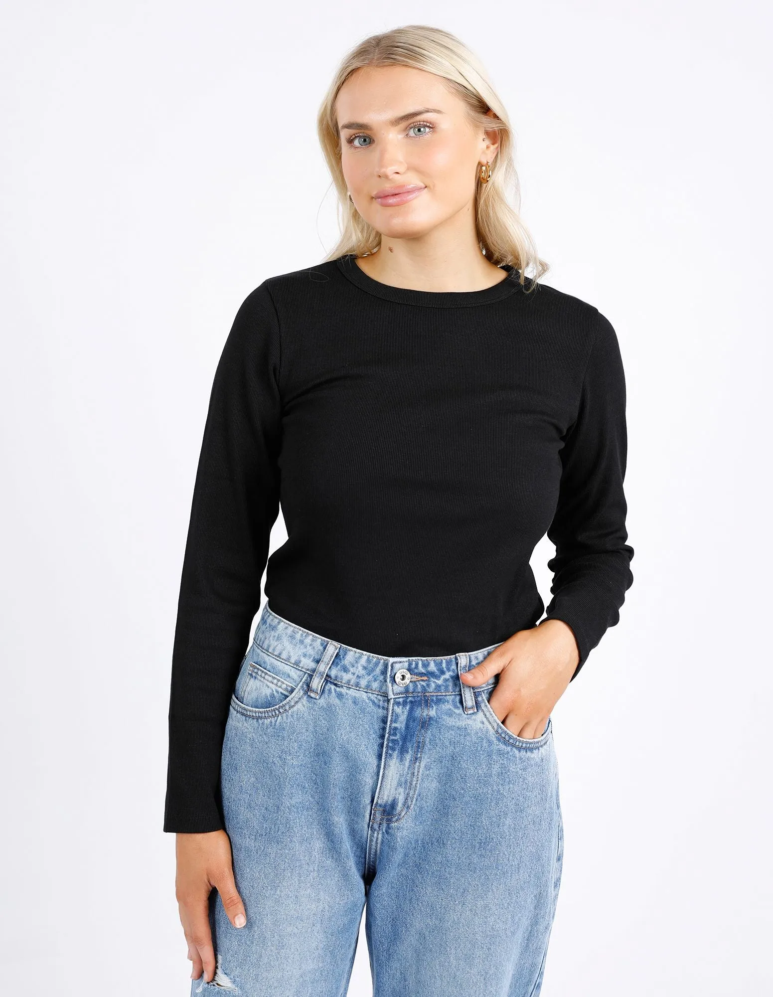 ellie l/s rib tee (81x4326)