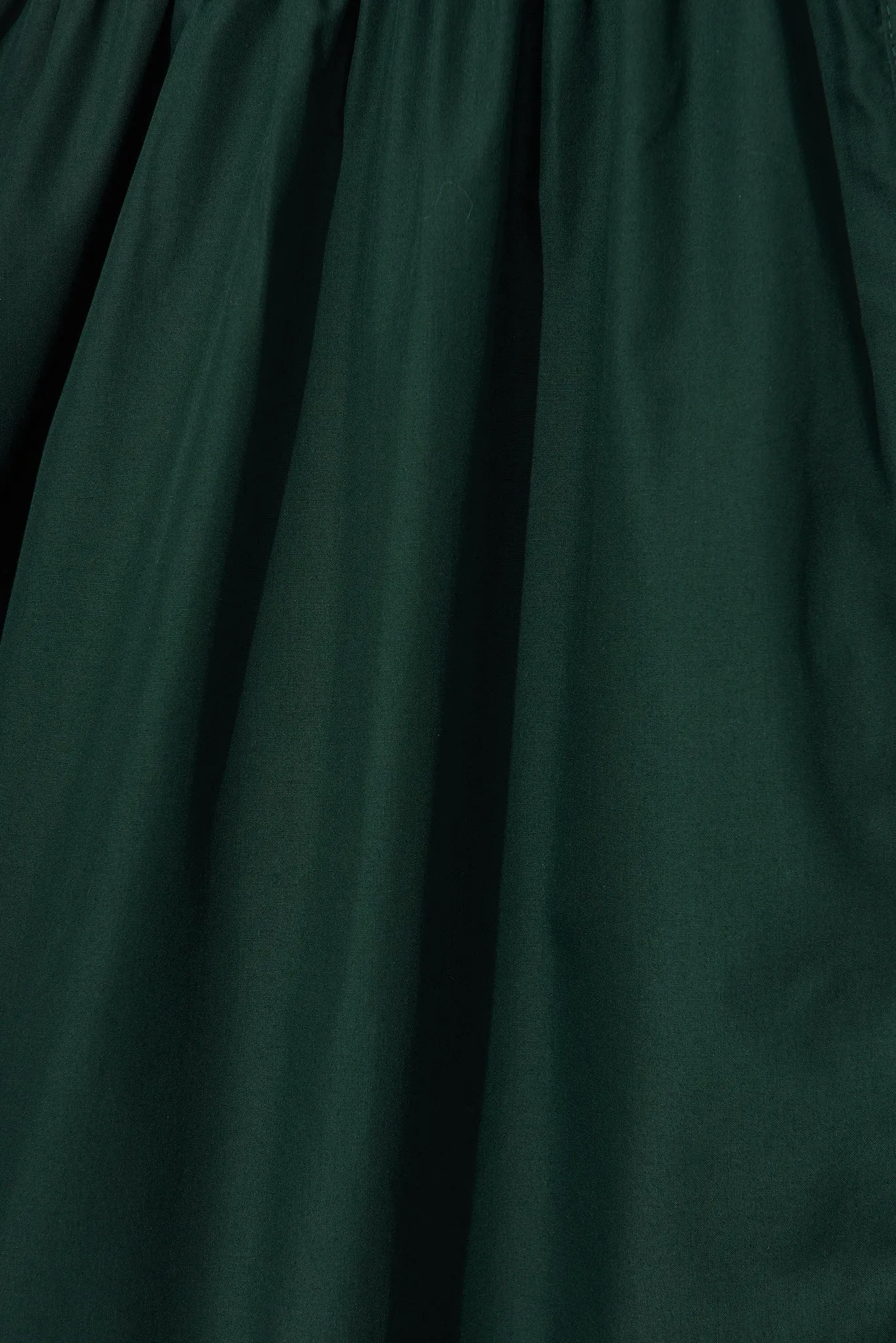 Emerald Cotton Shirt Dress - Marie Midi Style