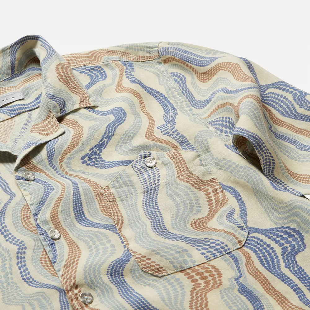 EPSOM Unisex Printed Linen Shirt