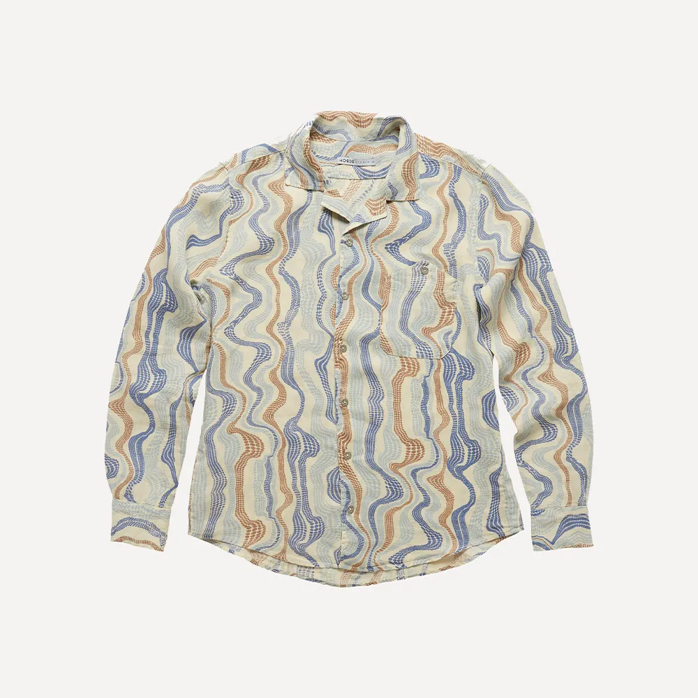 EPSOM Unisex Printed Linen Shirt