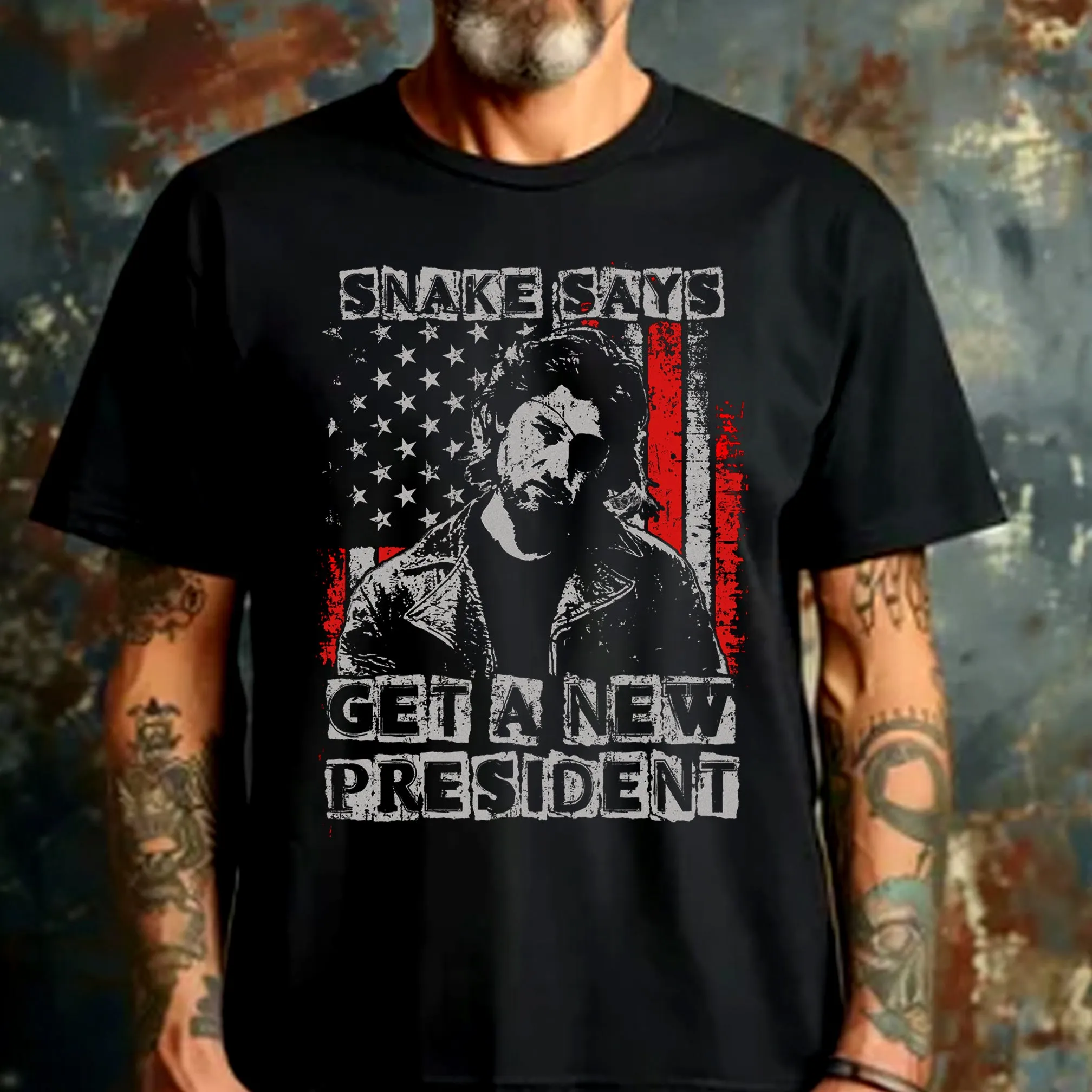 Escape From New York T-shirt Snake New President