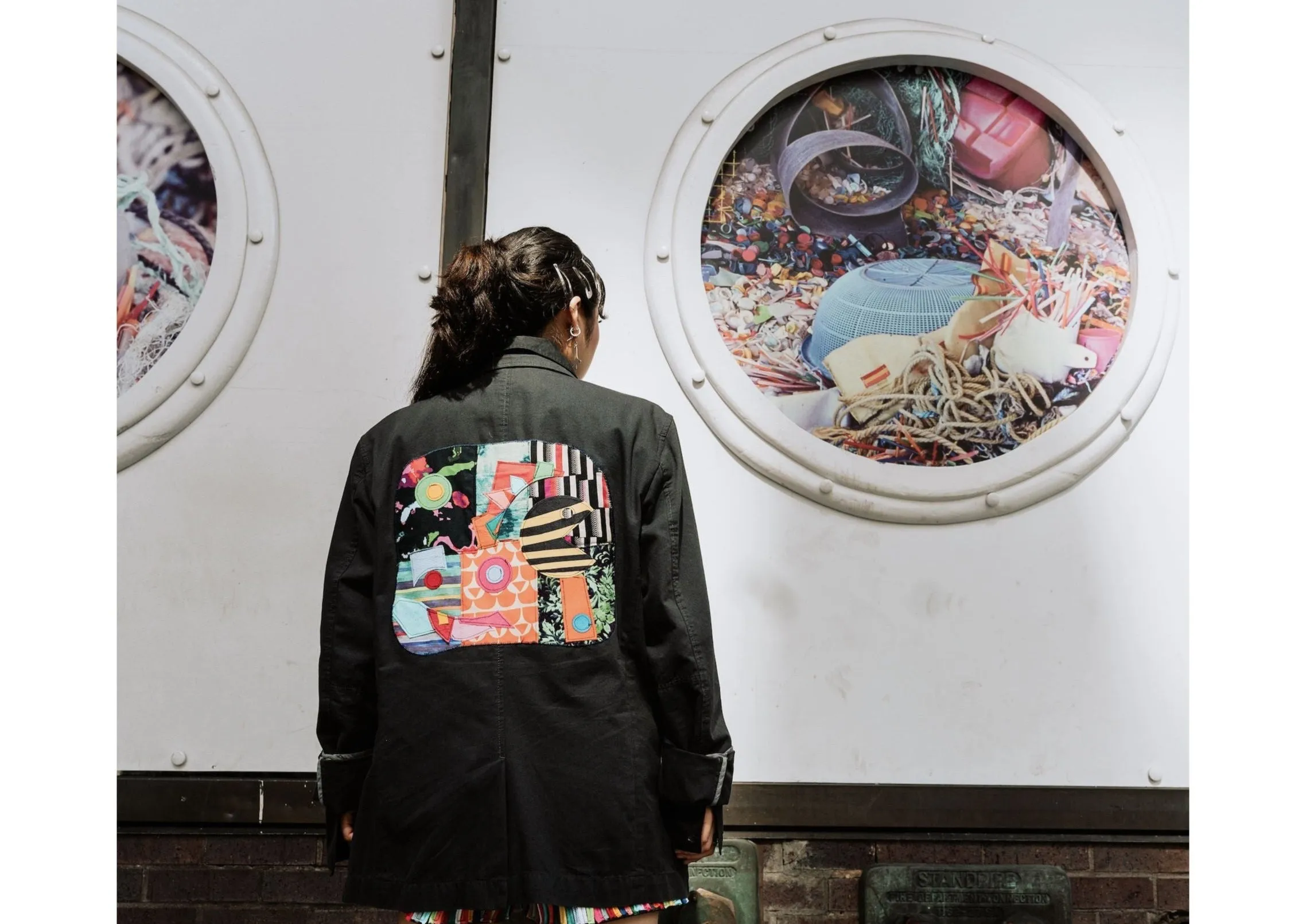 Escaped Pac-man Blazer Collage