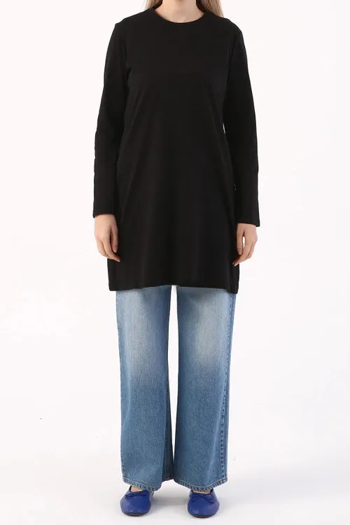 Extra Long Long-sleeve Basic Tee