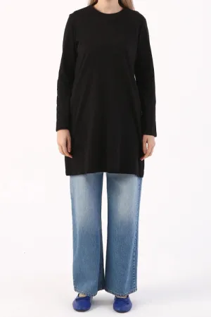 Extra Long Long-sleeve Basic Tee