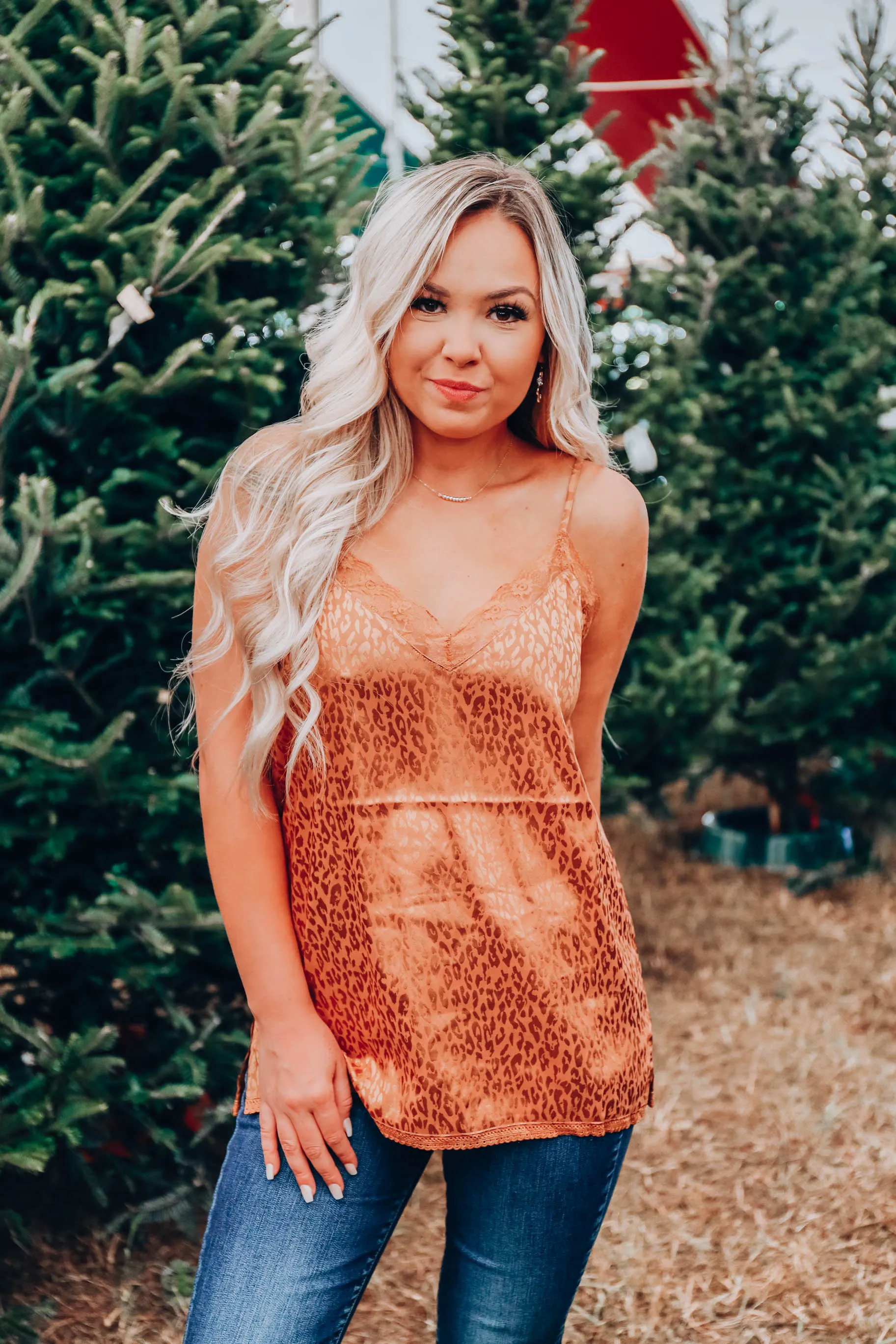 Eyelash Lace Leopard Cami