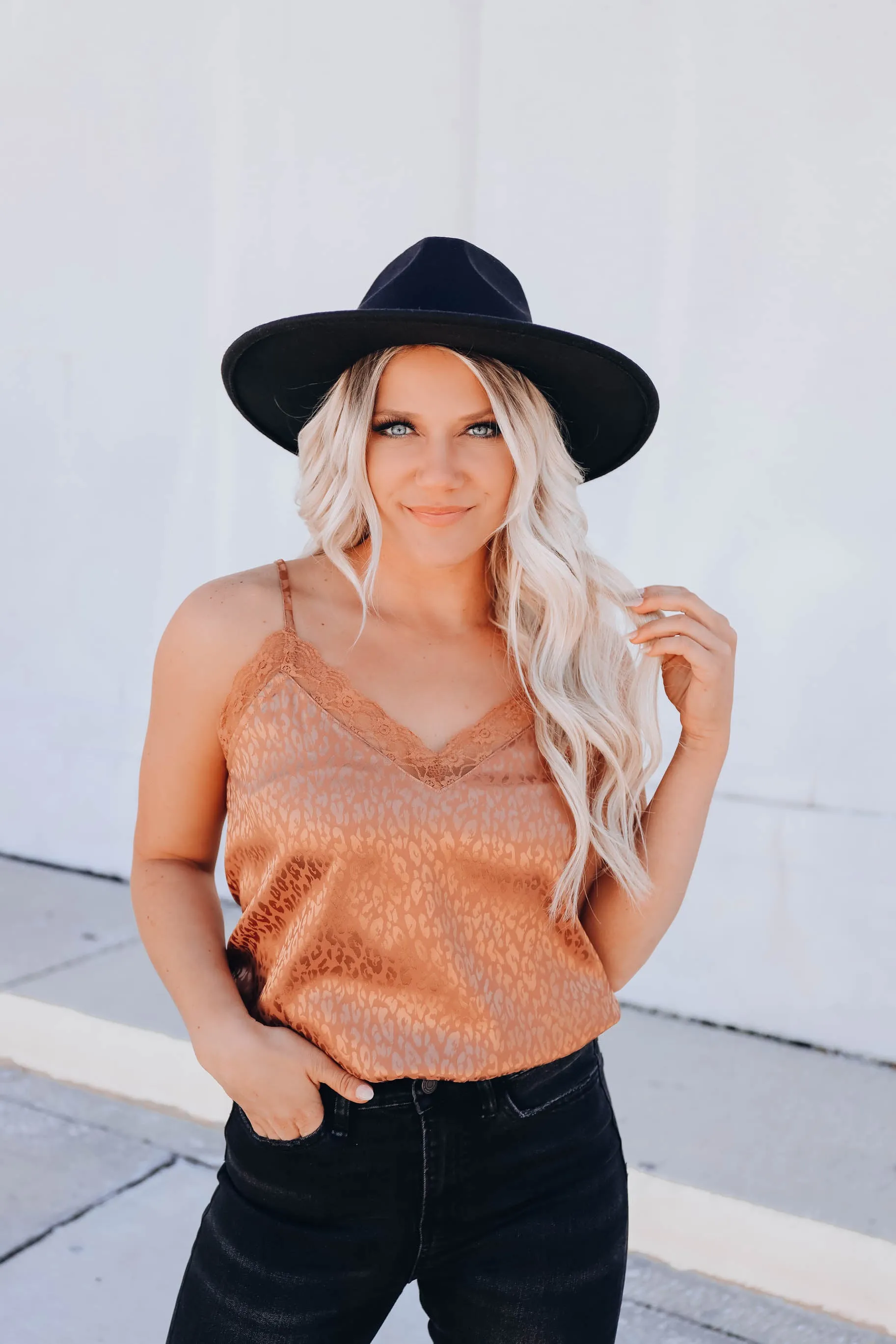Eyelash Lace Leopard Cami