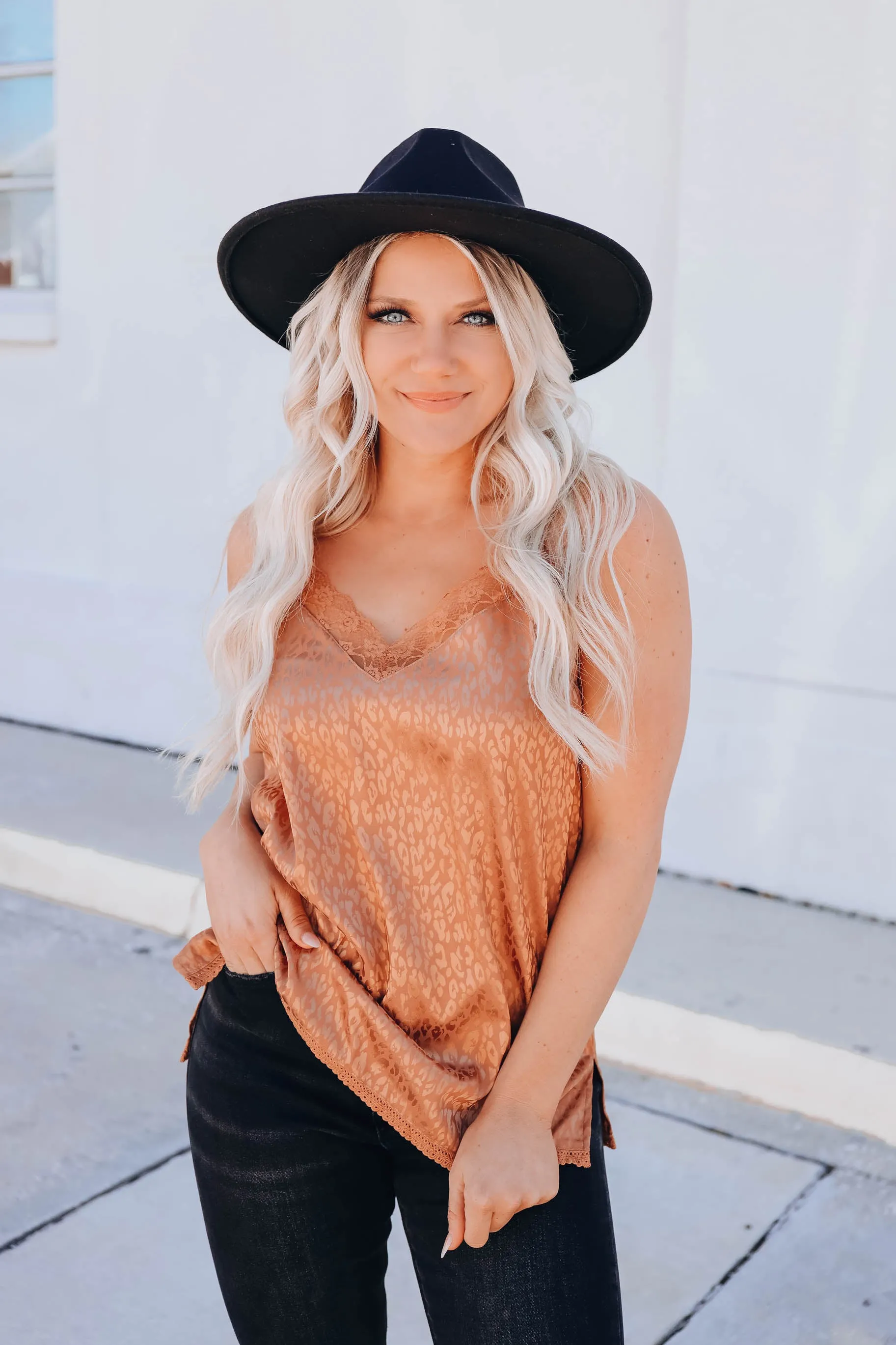 Eyelash Lace Leopard Cami