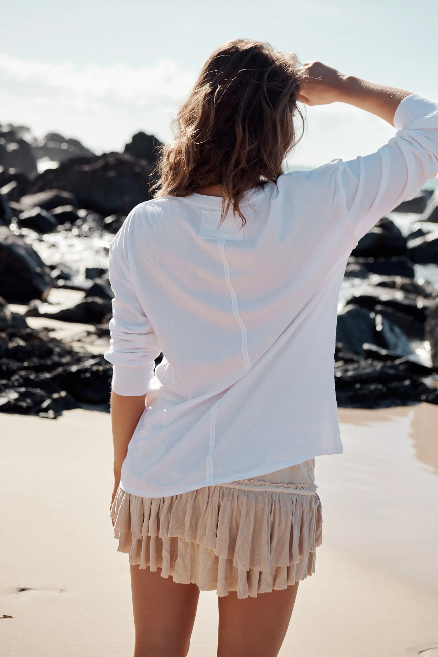 Fade Into You Tee - Ivory ~ Free People