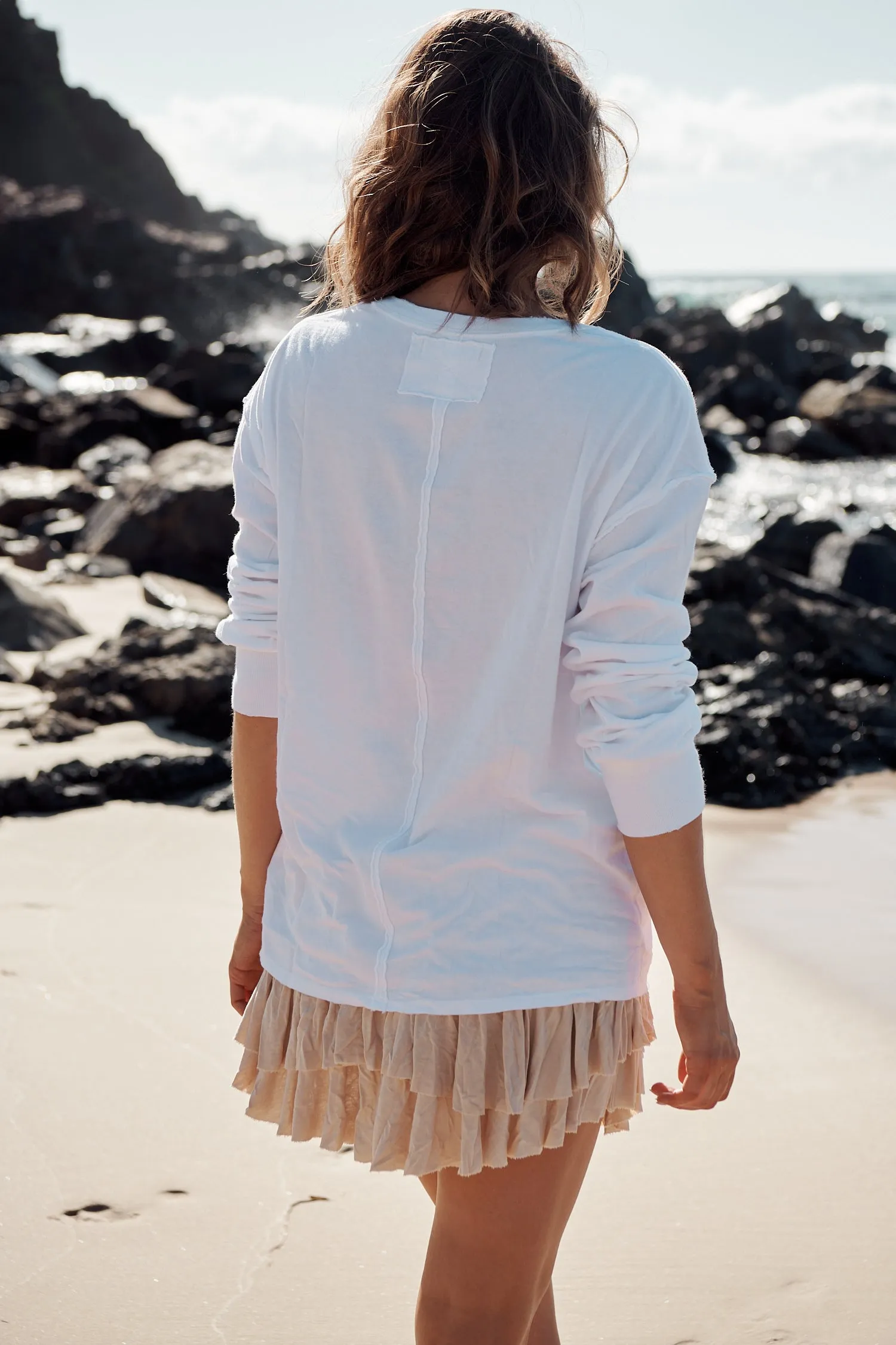 Fade Into You Tee - Ivory ~ Free People