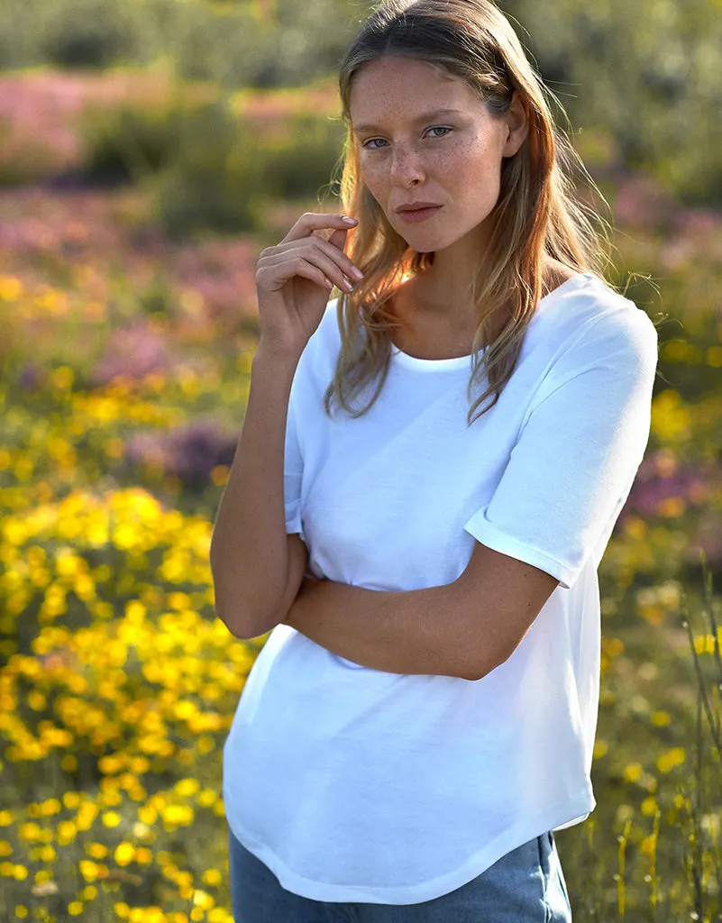 Fairtrade Organic Half Sleeve T-shirt: Womens