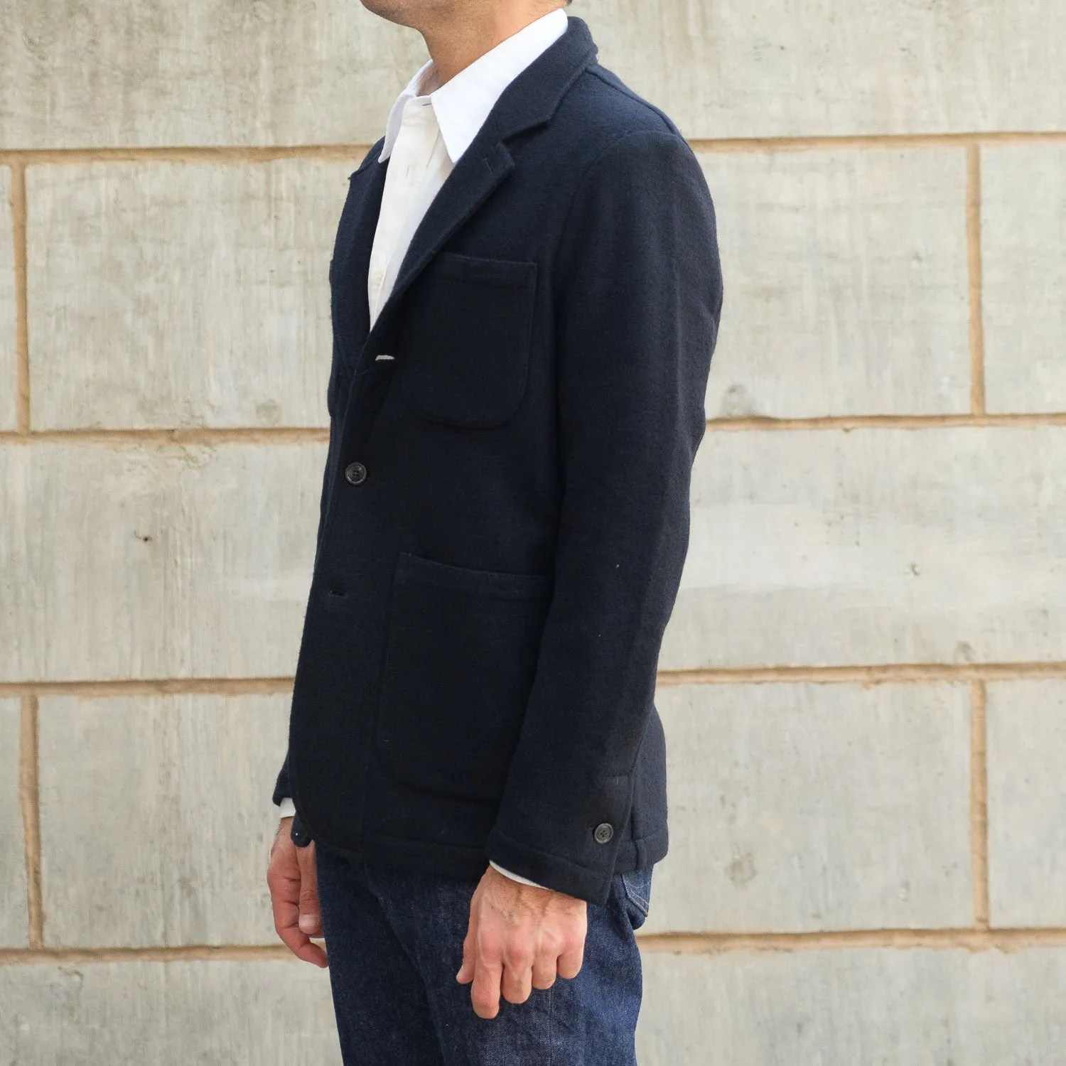 Field Blazer 19 Micron Wool in Black