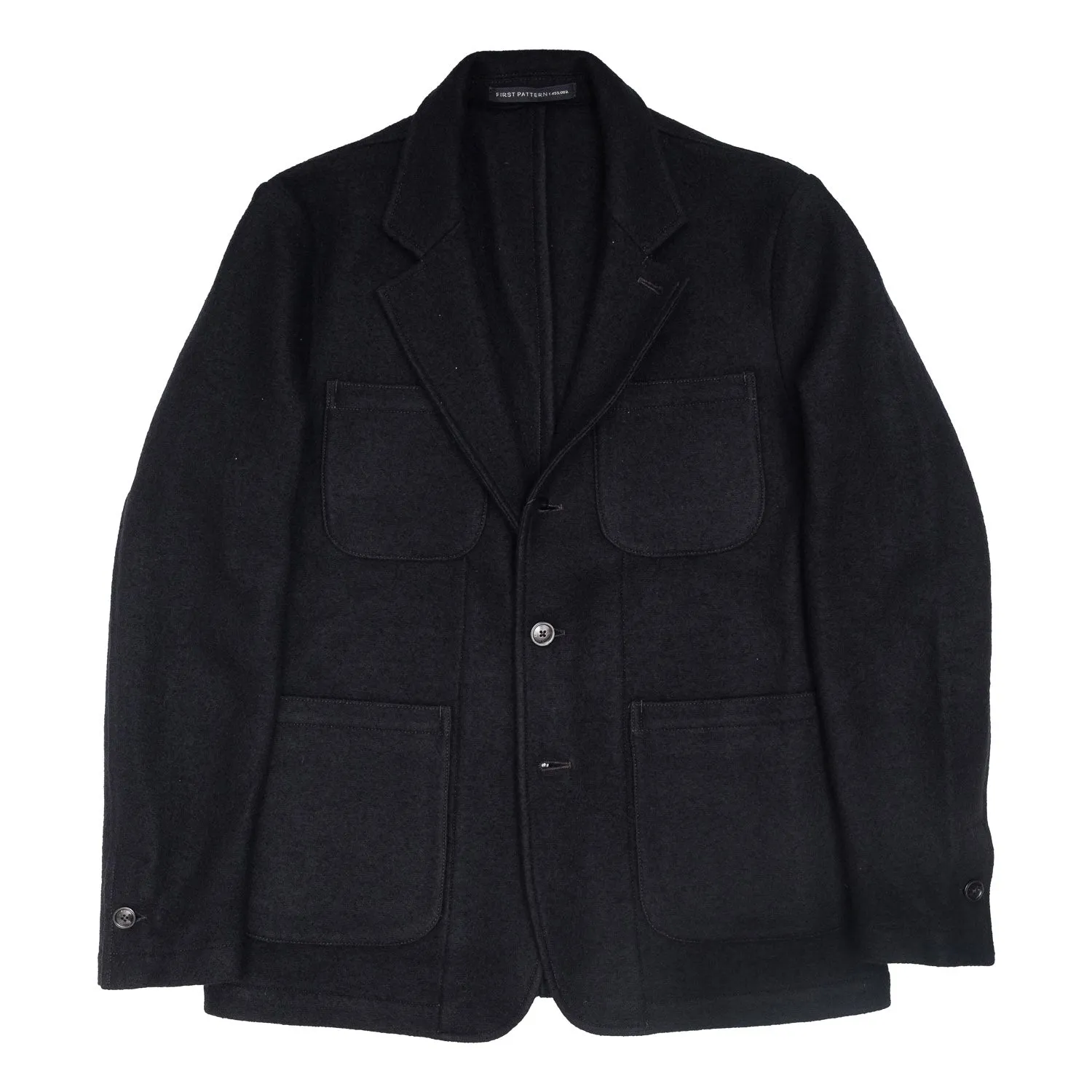Field Blazer 19 Micron Wool in Black