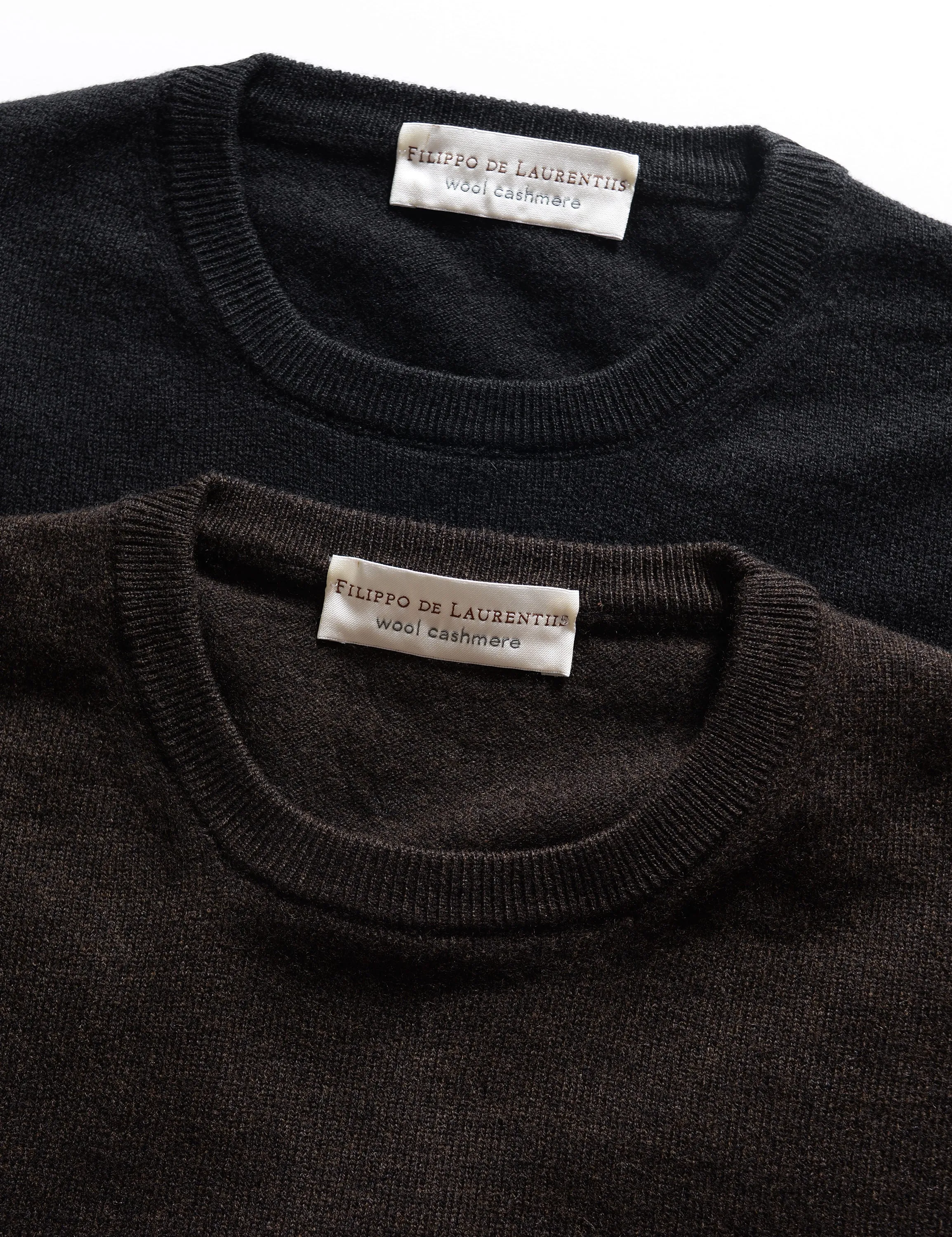FINAL SALE: Wool Cashmere Crewneck - Black