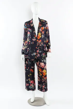 Floral Leisure Jacket & Pant Set