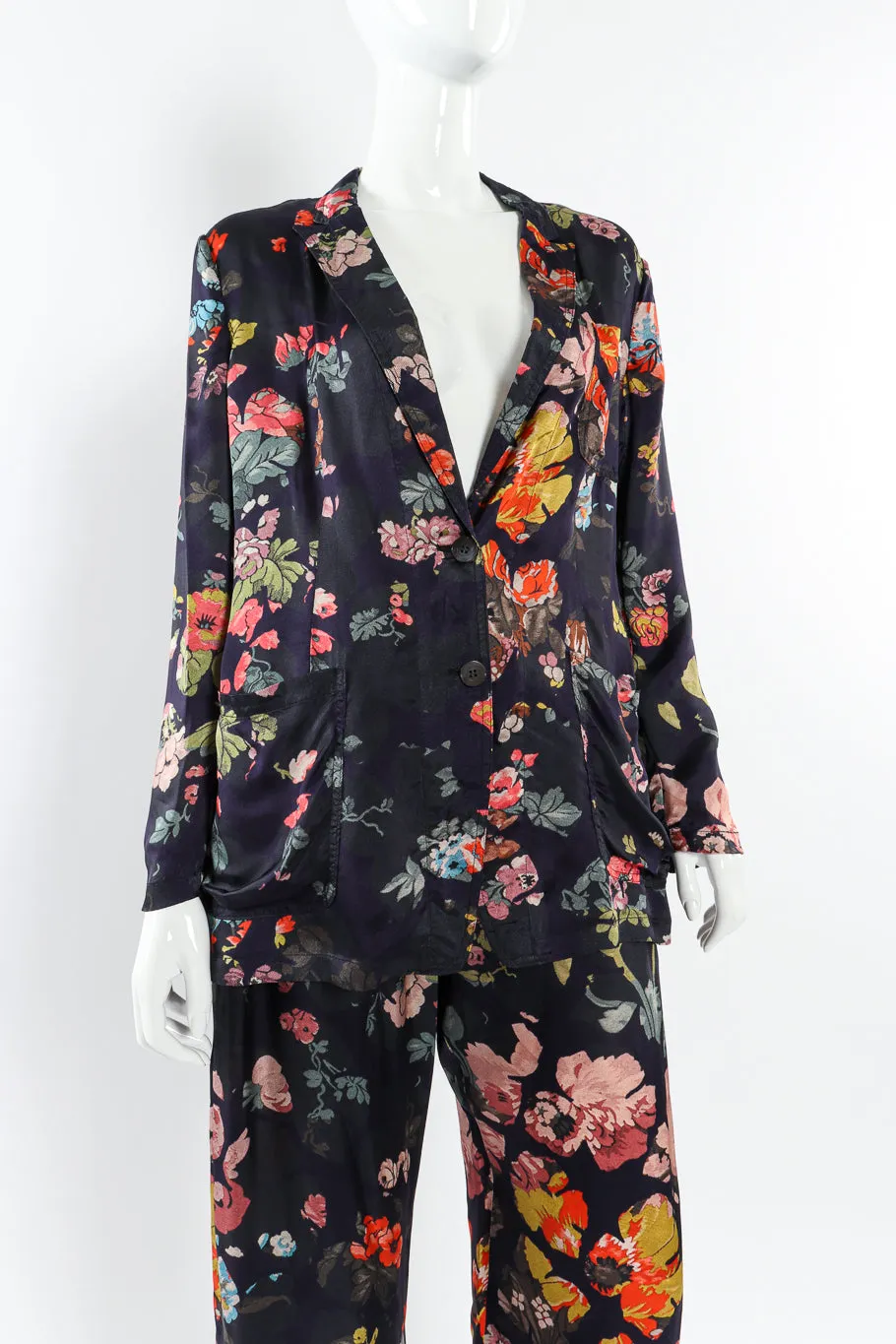 Floral Leisure Jacket & Pant Set