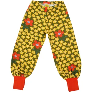 Flower Olive Baggy Pants - 1 Left Size 10-12 years