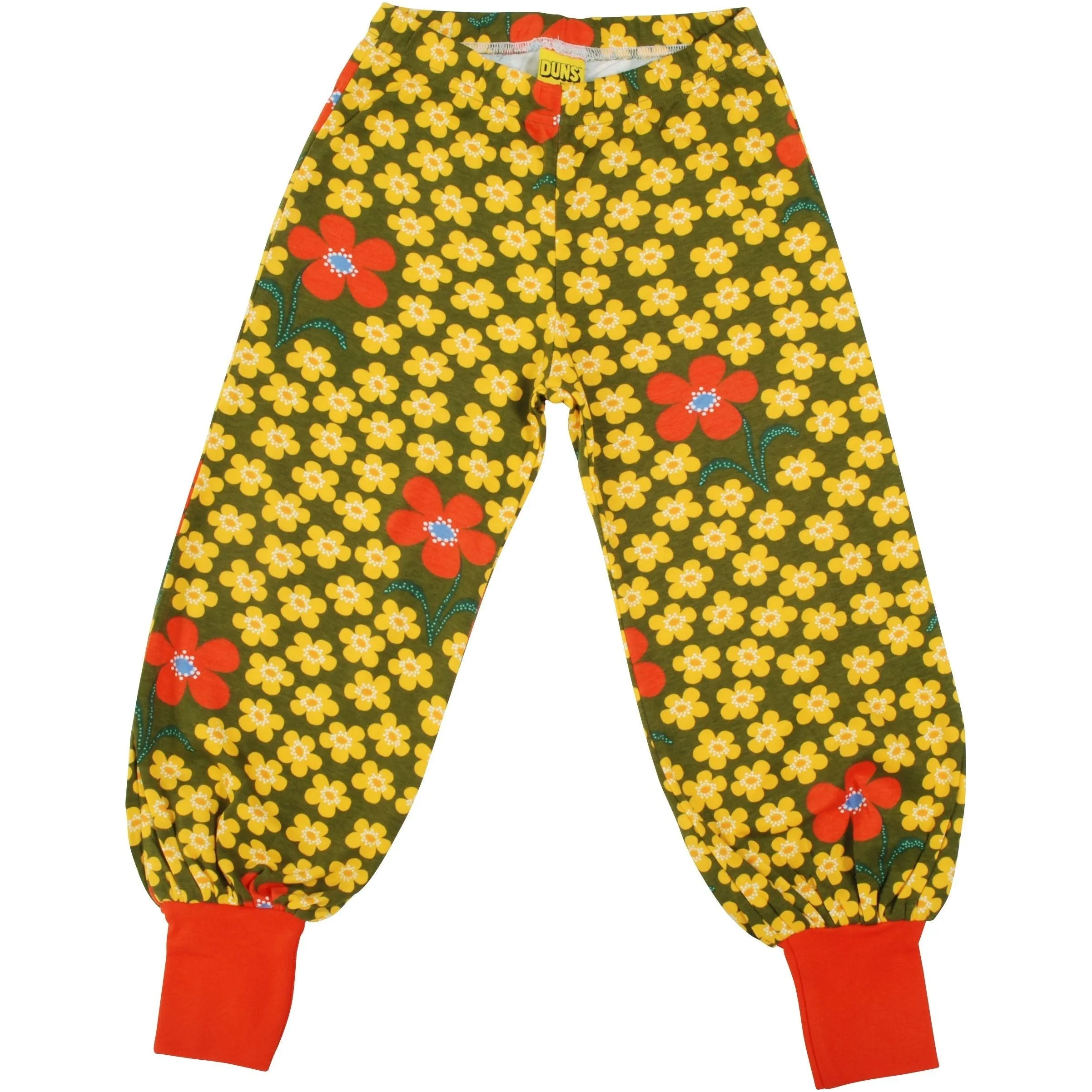Flower Olive Baggy Pants - 1 Left Size 10-12 years