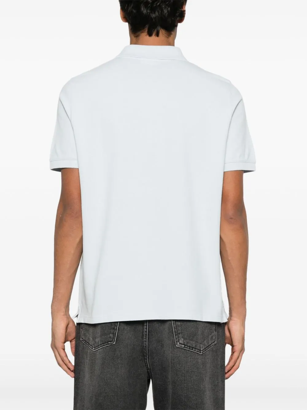 Fox head cotton polo shirt