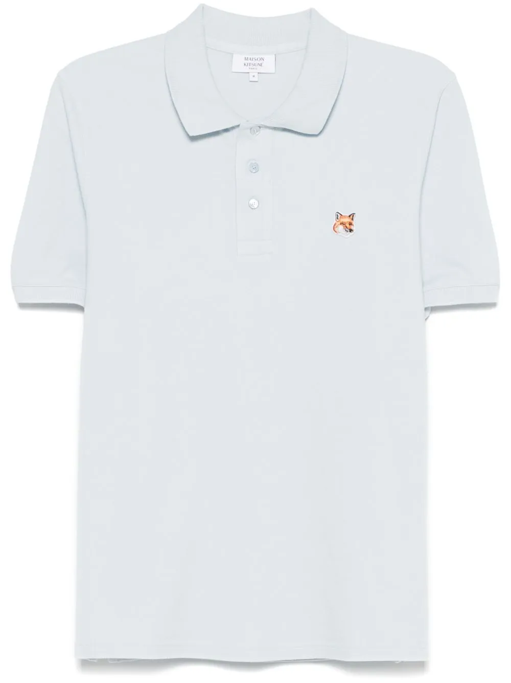 Fox head cotton polo shirt