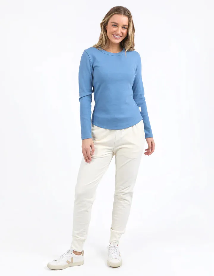 FOXWOOD SCOOP L/S RIB CORONET BLUE