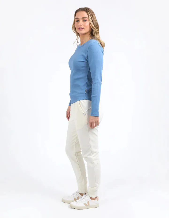 FOXWOOD SCOOP L/S RIB CORONET BLUE