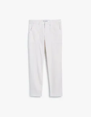 Frank & Eileen Blackrock The Italian Utility Pants in Chalk (Italian Cotton Twill)
