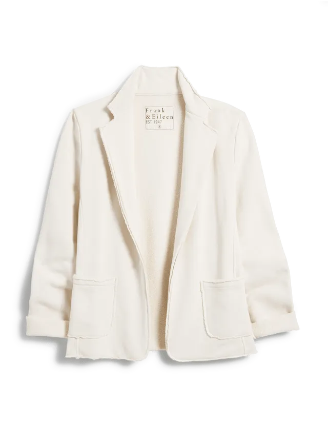 Frank & Eileen  - Triple Fleece Dublin Sweatshirt Blazer - Vintage White