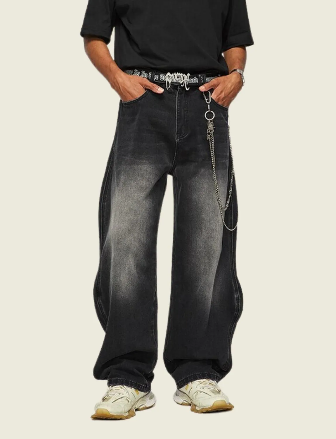 FSW® Baggy Boyfriend Washed-Denim Jeans