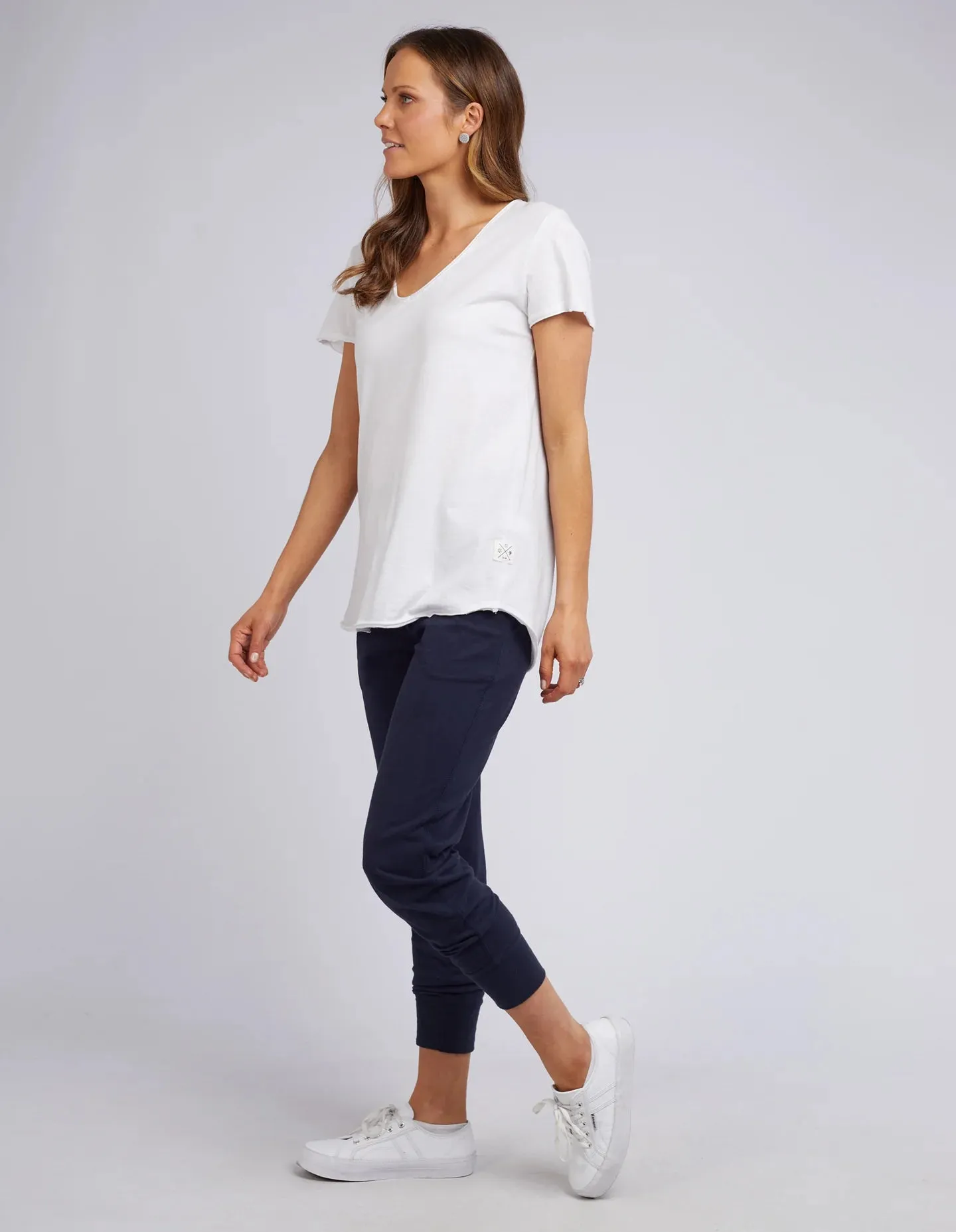 Fundamental Vee Tee / White
